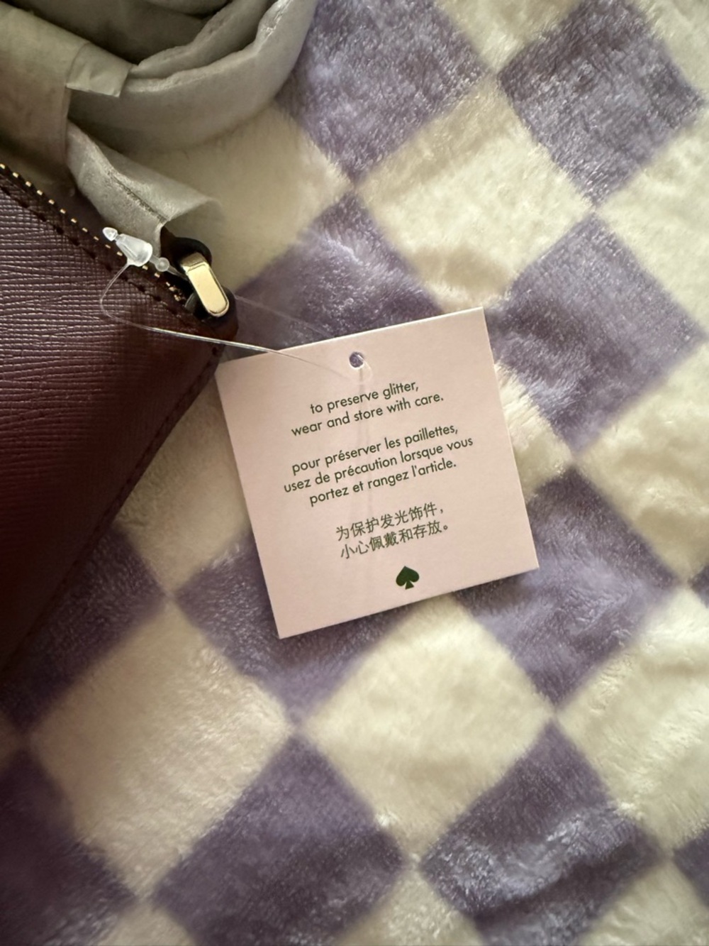 Kate Spade Cherrywood Crossbody with mixed pink/silver Glitter Accents 🍒 💖 - Picture 6 of 7